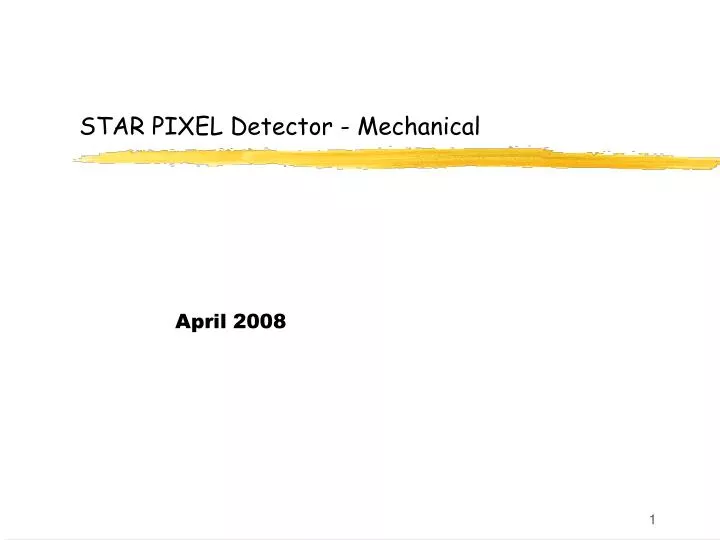star pixel detector mechanical