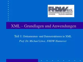 xml grundlagen und anwendungen