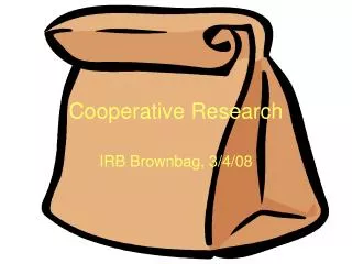 cooperative research