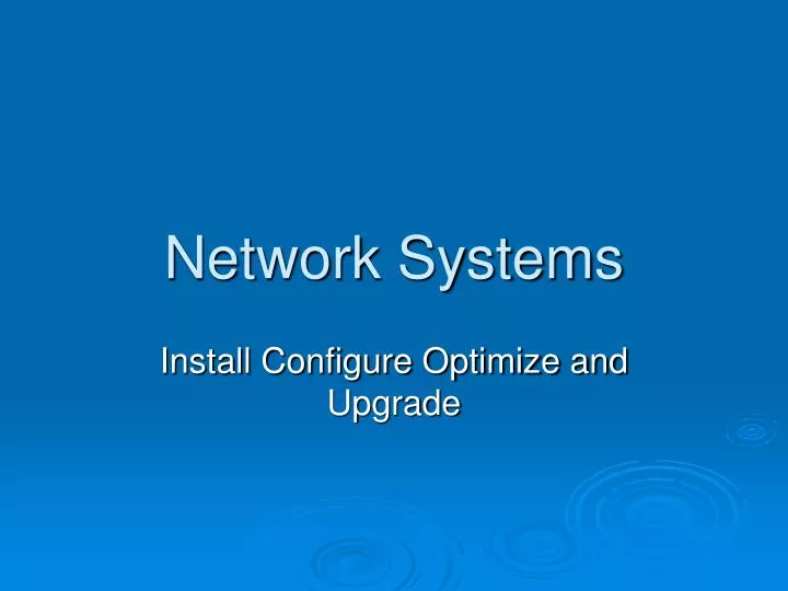 network systems