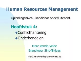 human resources management