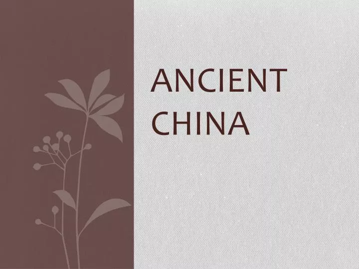 ancient china