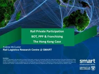 Rail Private Participation BOT, PPP &amp; Franchising The Hong Kong Case