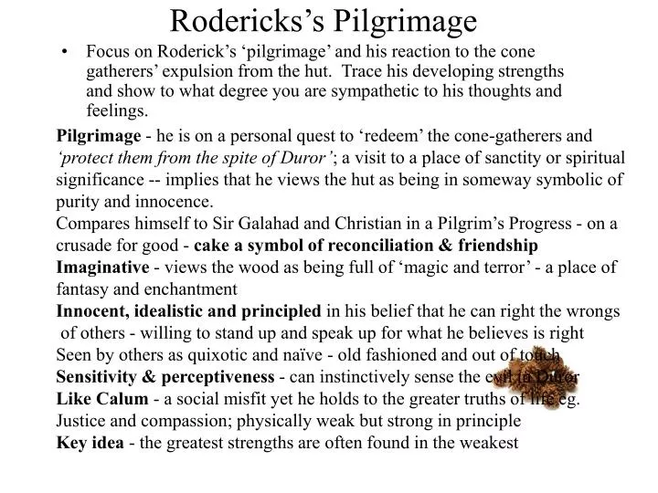 rodericks s pilgrimage