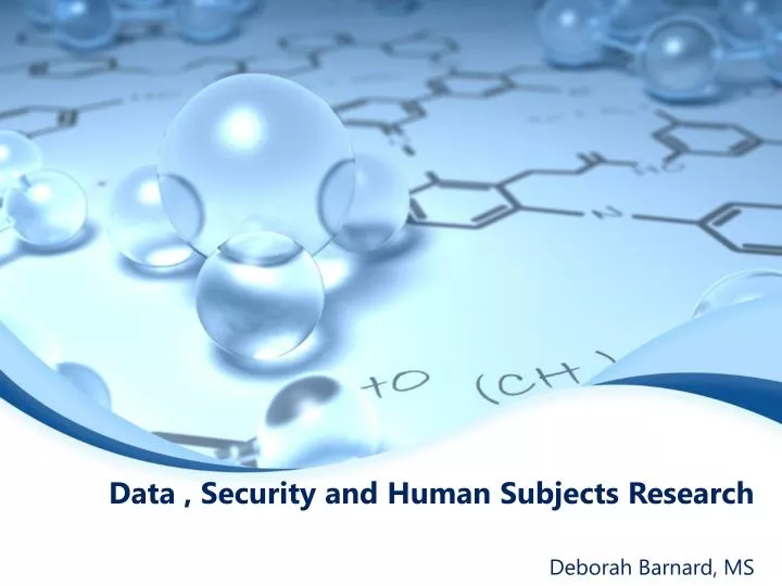 data security and human subjects research