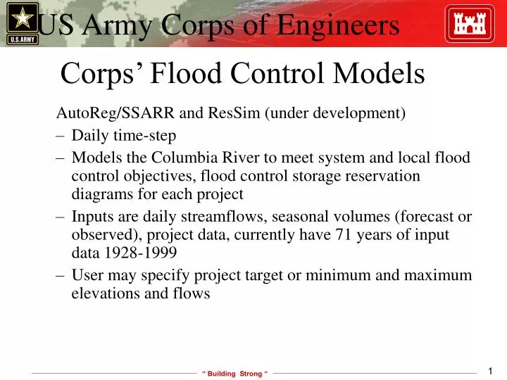 corps flood control models