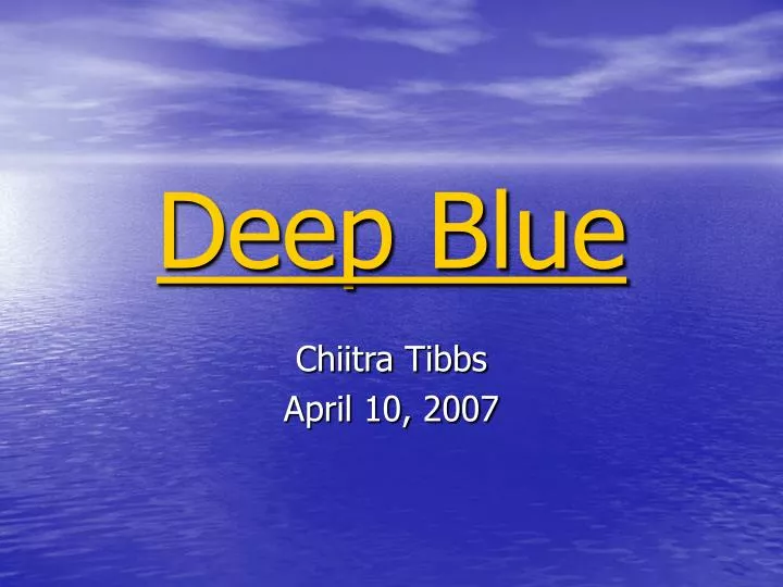 deep blue