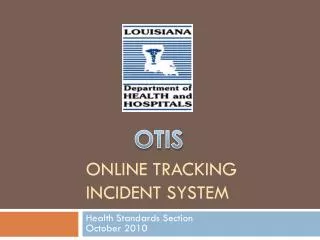 Online Tracking Incident System
