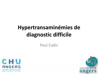 hypertransamin mies de diagnostic difficile