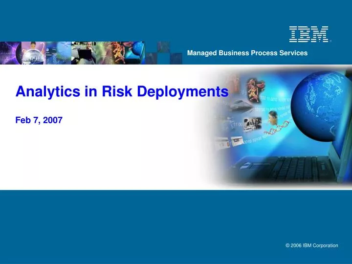 analytics in risk deployments feb 7 2007