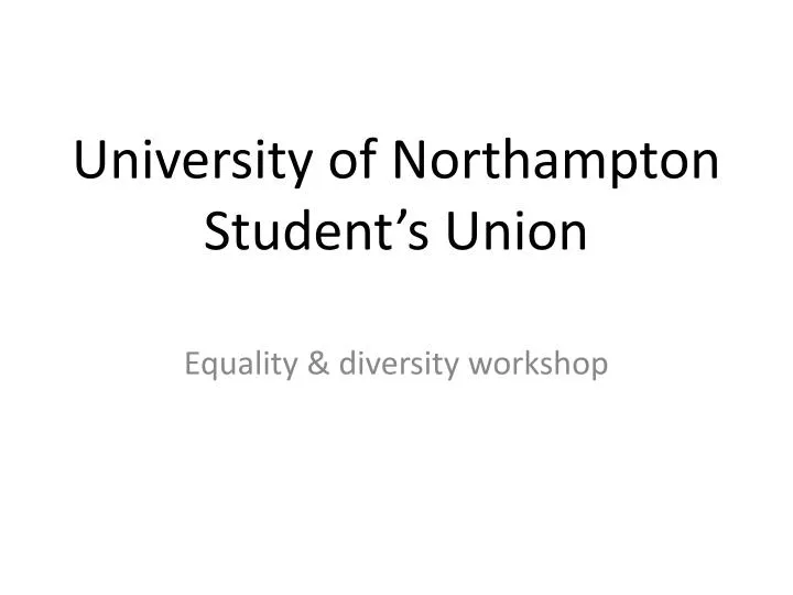 university of northampton student s union