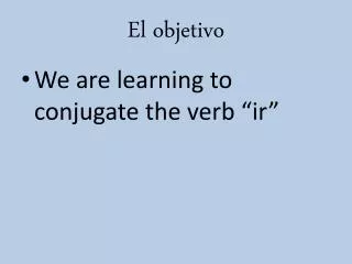 el objetivo