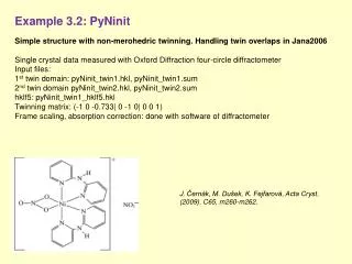Example 3.2: PyNinit