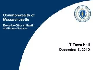 IT Town Hall December 3, 2010