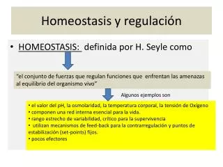 homeostasis y regulaci n