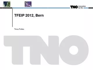 TFEIP 2012, Bern