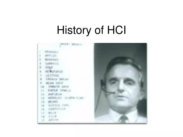 history of hci