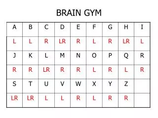 brain gym