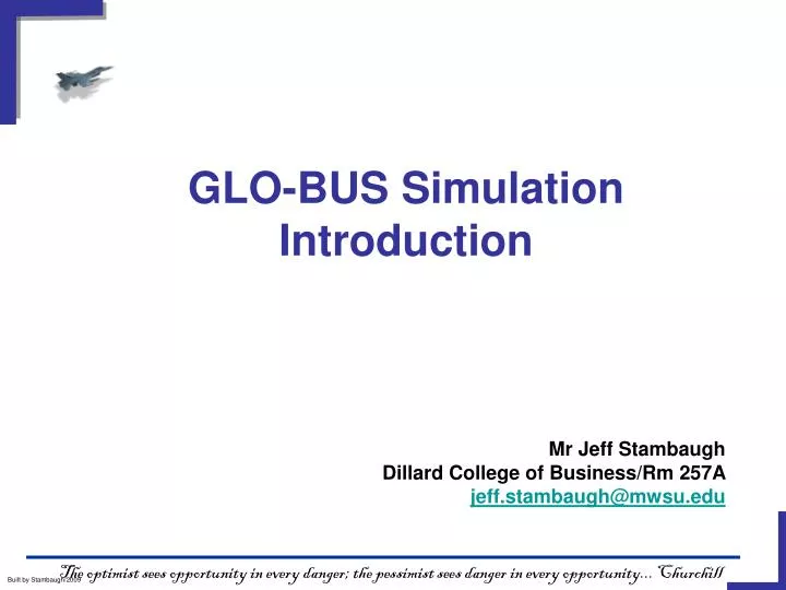 glo bus simulation introduction