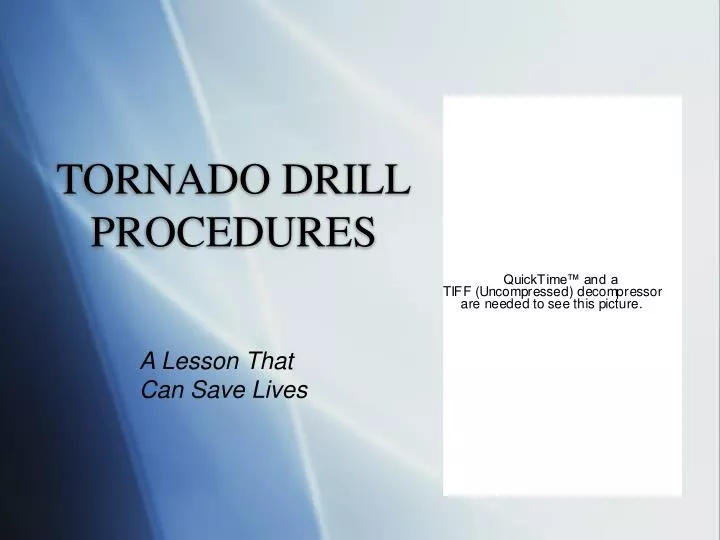 tornado drill procedures