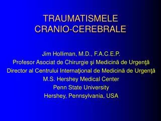 traumatismele cranio cerebrale