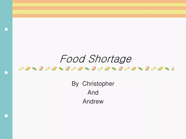 food shortage