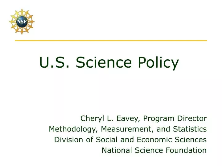 u s science policy
