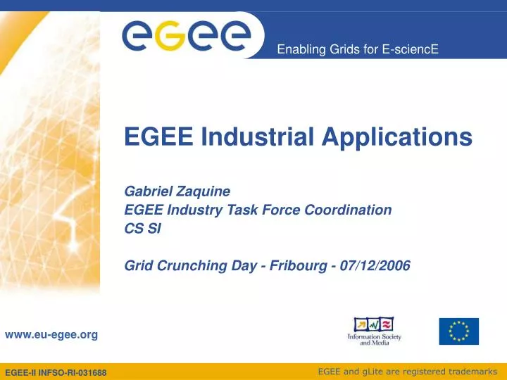 egee industrial applications