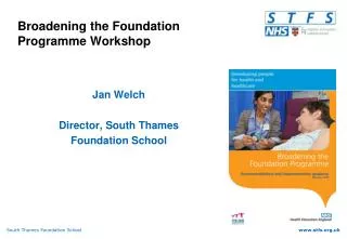 Broadening the Foundation Programme Workshop
