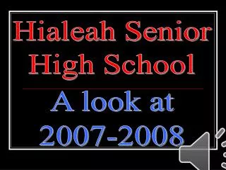 Hialeah Senior High School