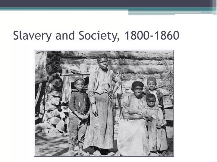 slavery and society 1800 1860