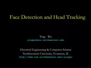 Face Detection and Head Tracking