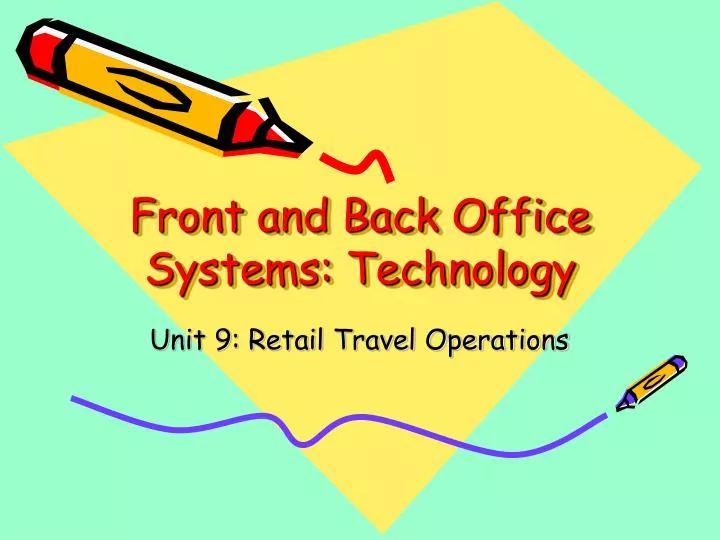 front and back office systems technology