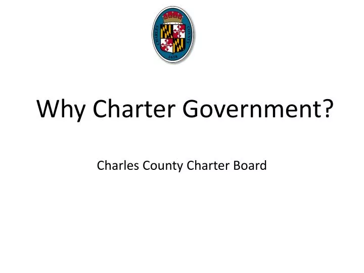 why charter government