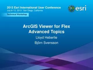 ArcGIS Viewer for Flex Advanced Topics