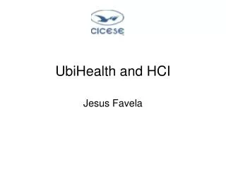 UbiHealth and HCI