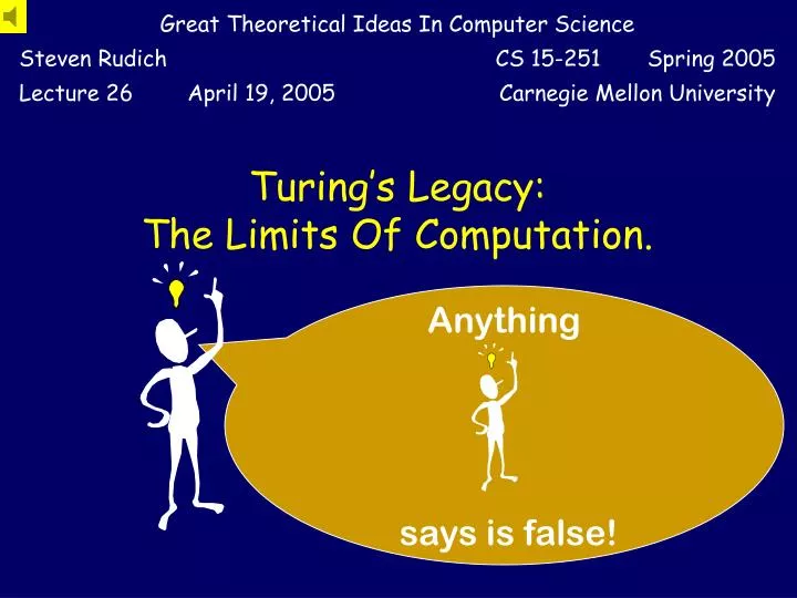 turing s legacy the limits of computation