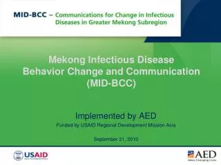 Mekong Infectious Disease Behavior Change and Communication (MID-BCC)