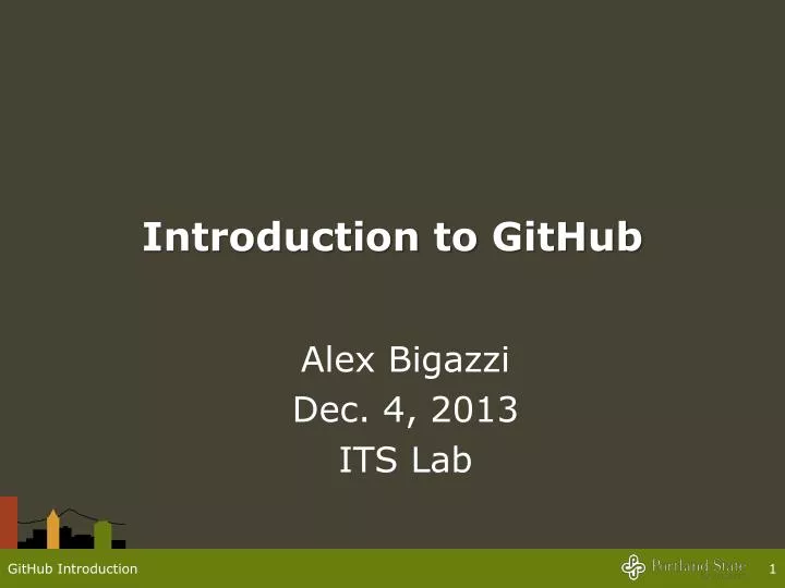 introduction to github