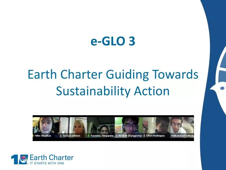 e glo 3 earth charter guiding towards sustainability action