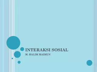 interaksi sosial