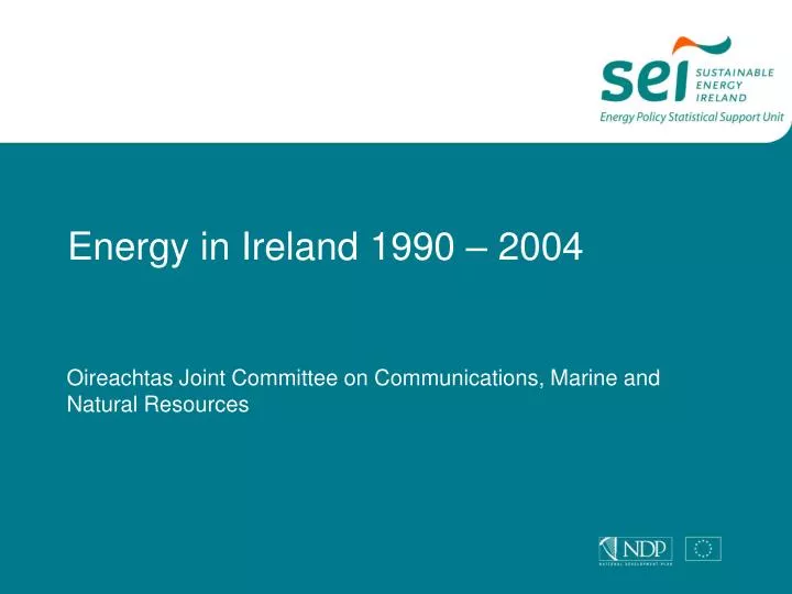 energy in ireland 1990 2004