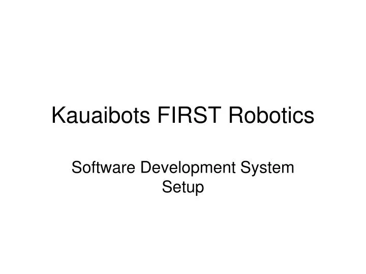 kauaibots first robotics