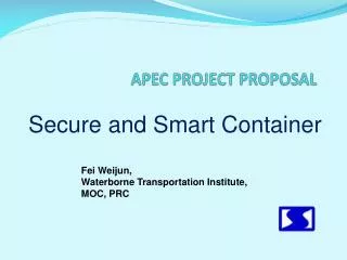 APEC PROJECT PROPOSAL