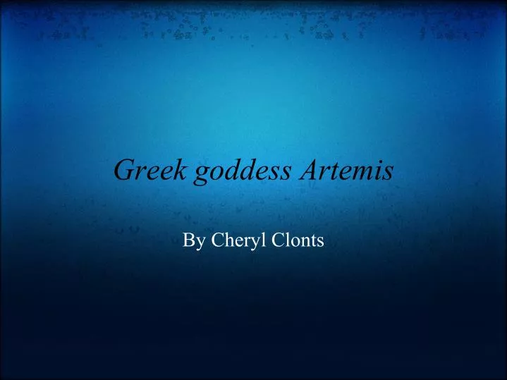 greek goddess artemis