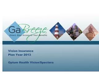 Vision Insurance Plan Year 2013 Optum Health Vision/Spectera