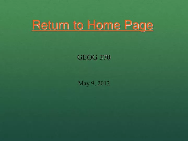 return to home page