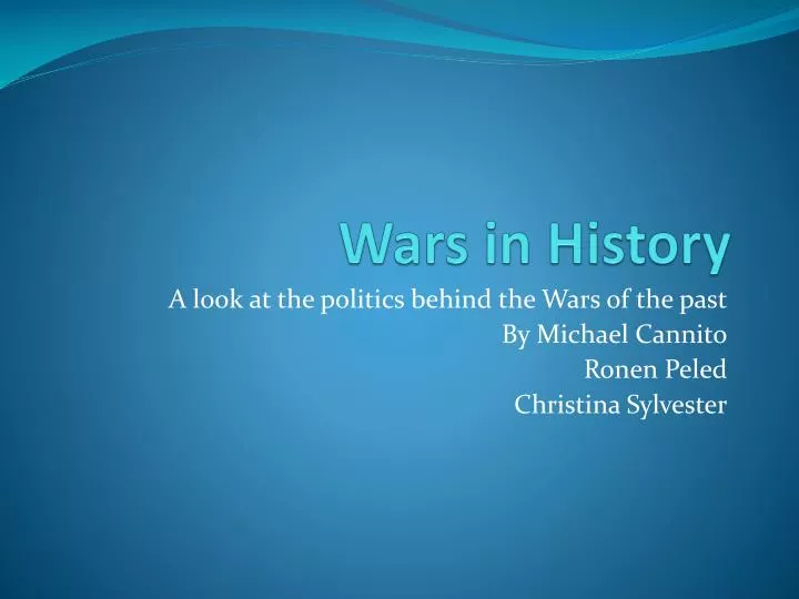 wars in history