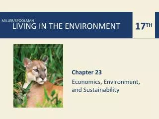 Chapter 23 Economics, Environment, and Sustainability
