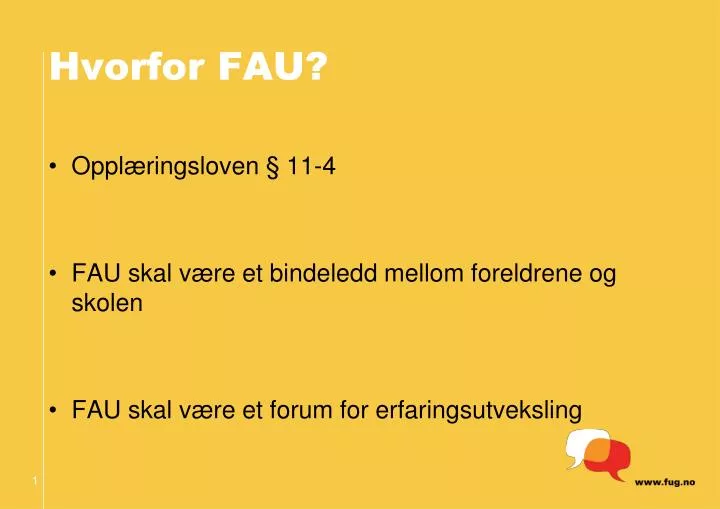 hvorfor fau